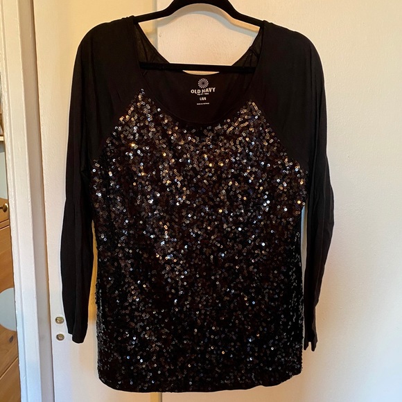 sequin top sale